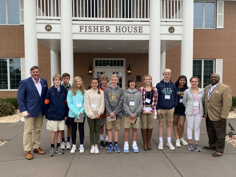 Collegiate School Visits Richmond Fisher House as a Part of their